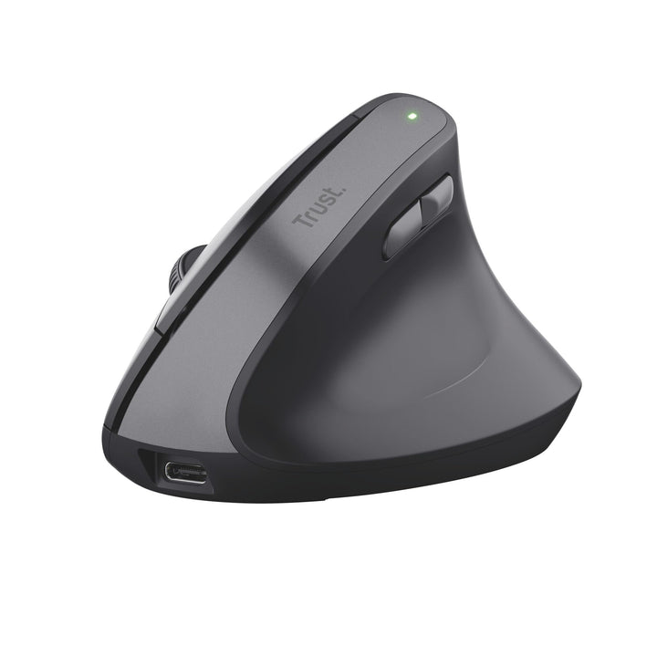 Trust Yuno Wiederaufladbare Vertikale Maus, Kabellose Ergonomische Maus 2.4GHz, Vorbeugung Gegen Mau
