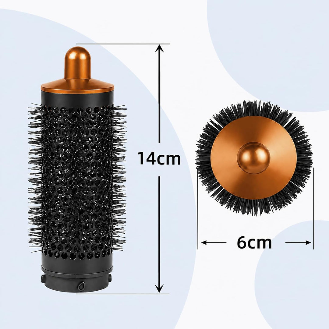 Grosse Runde Volumenbürste für Dyson Airwrap HS01/HS05/HS08, für schlaffes flaches Haar, mit langen
