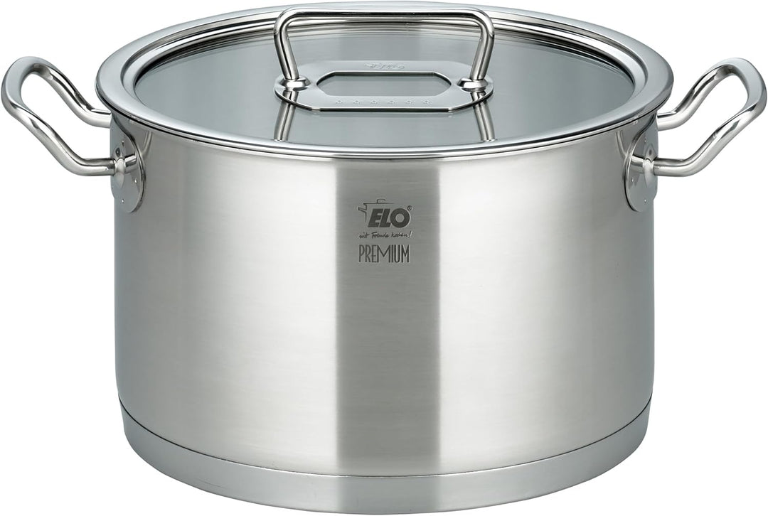 ELO Premium Topfset Gourmet Plus 5 tlg., für alle Herdarten geeignet, Edelstahl, integriertes Öl-Dos