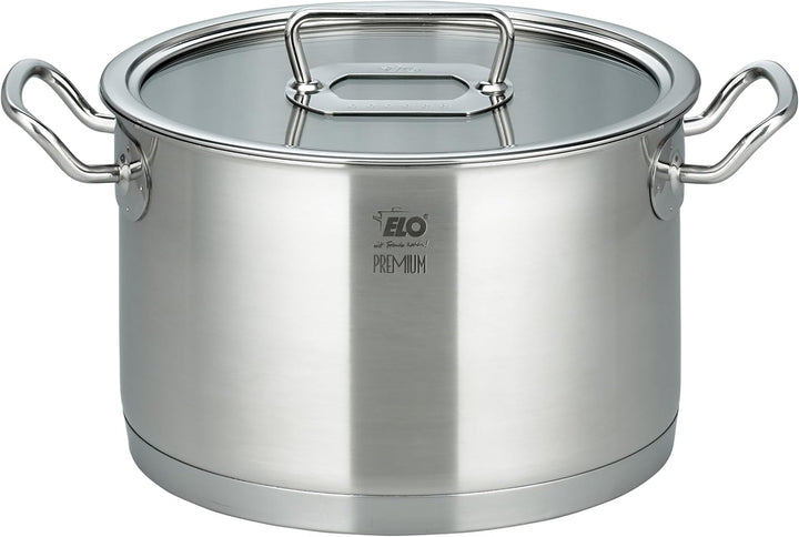 ELO Premium Topfset Gourmet Plus 5 tlg., für alle Herdarten geeignet, Edelstahl, integriertes Öl-Dos