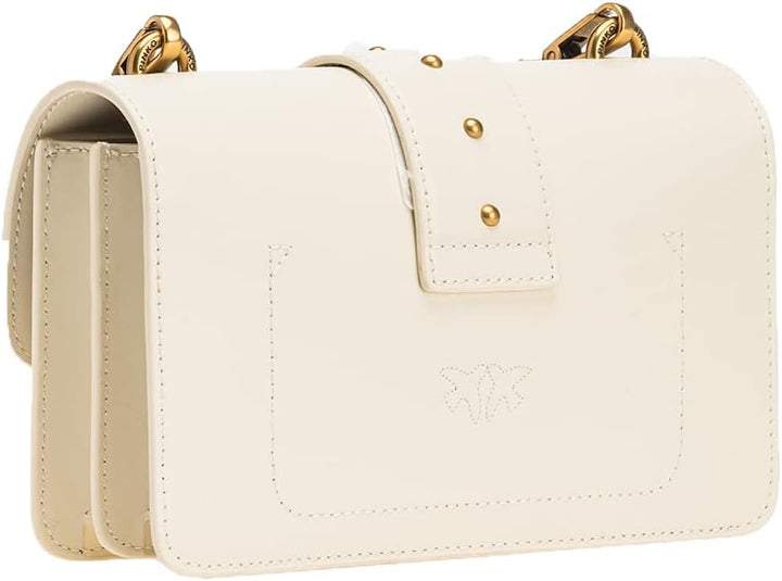 Pinko, Mini Love Bag One Simply, Damen-Tasche, Einheitsgrösse Z14q Weiss-antikgold, Z14q Weiss-antik