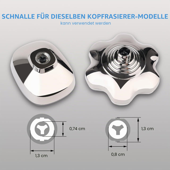 7 magnetische Ersatzklingen für Rossifur Lovcoyo Gisaae Bazivve ElectriBrite Freebird Fellpflegeköpf
