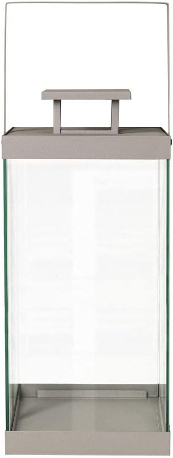 Blomus Laterne Finca Gross, Indoor Laterne, Windlicht, Stahl pulverbeschichtet, Glas klar, Mourning