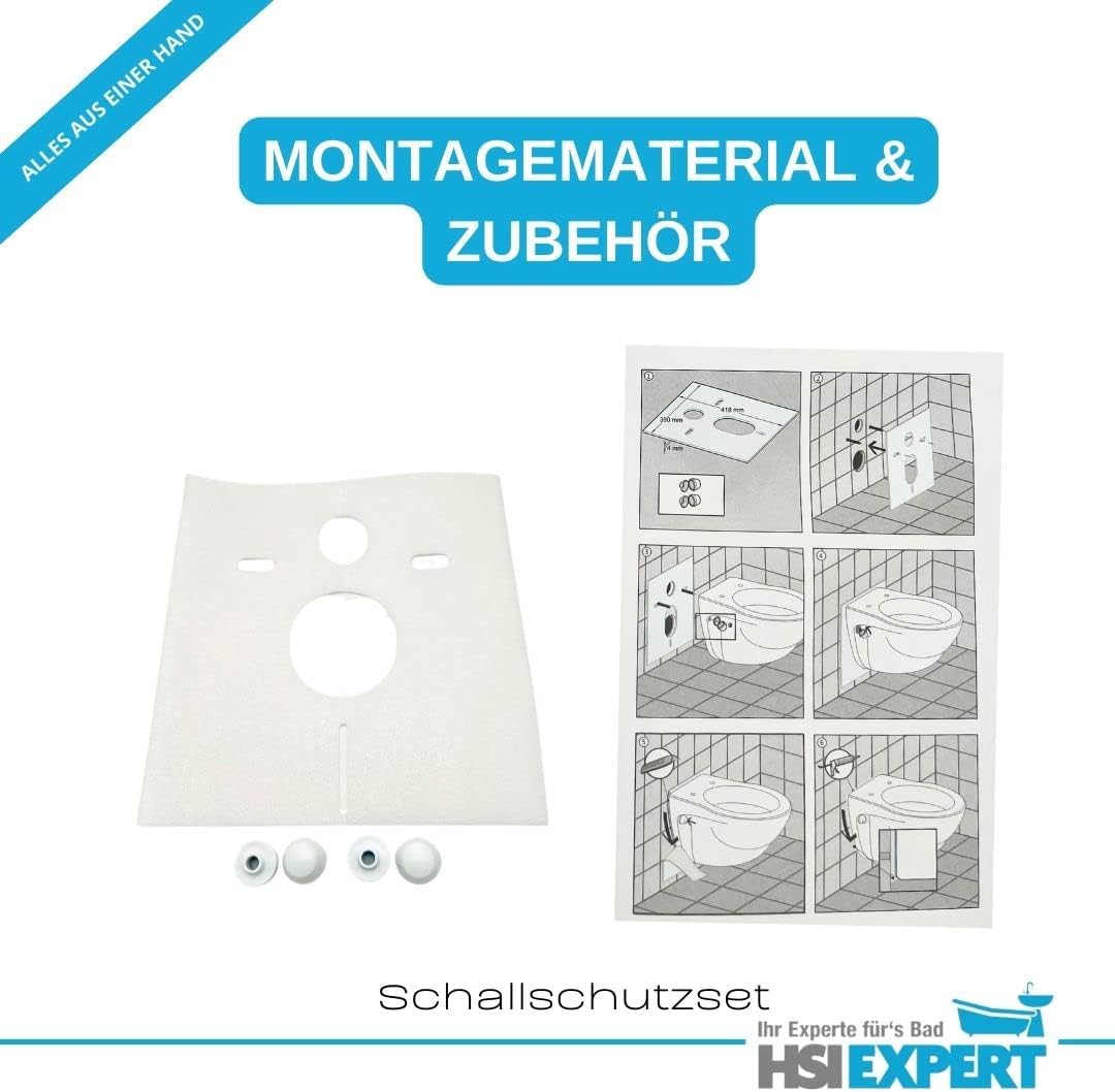Geberit Vorwandelement + Bartolo WC + Drückerplatte + WC-Sitz Delta51 Star Star Delta51, Star Delta5