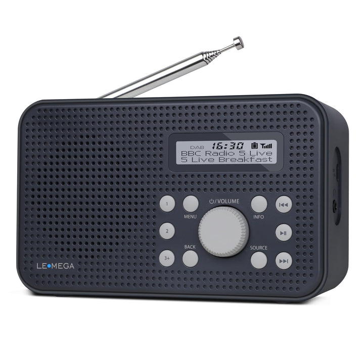 LEMEGA MP2 Portable DAB Radio (Dunkelgrau, MP2) MP2 Dunkelgrau, MP2 Dunkelgrau