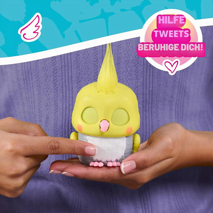 Just Play furReal Handfuls – Chirps, der Kakadu, 8,9 cm grosses, interaktives Spielzeug für Jungen,
