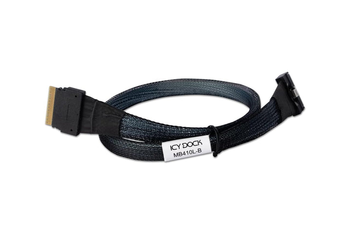 ICY DOCK MB410L-B Datenkabel - 1x MCIO SFF-TA-1016 8i zu 1x SlimSAS SFF-8654 8i Länge 50cm PCIe 4.0