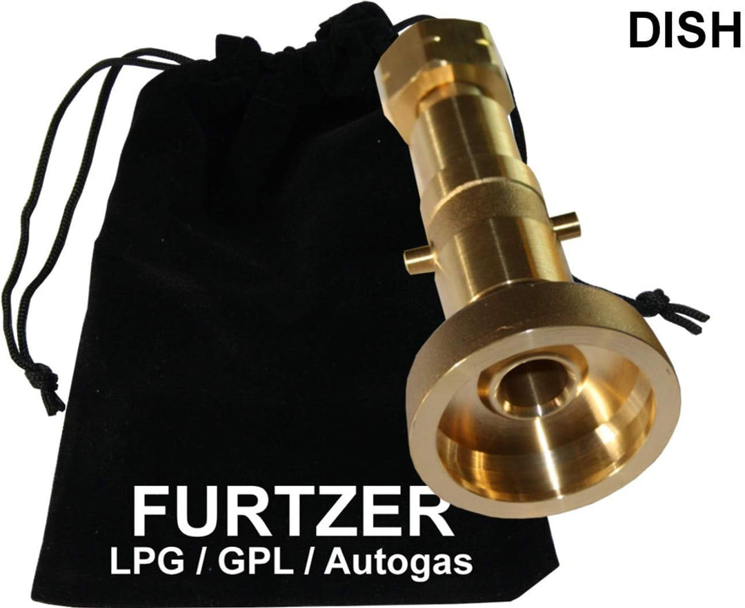 Furtzer LPG GPL Autogas Tankadapter Acme/Dish/EURONOZZLE/BAJONETT Gasflaschen Propangas lang Adapter