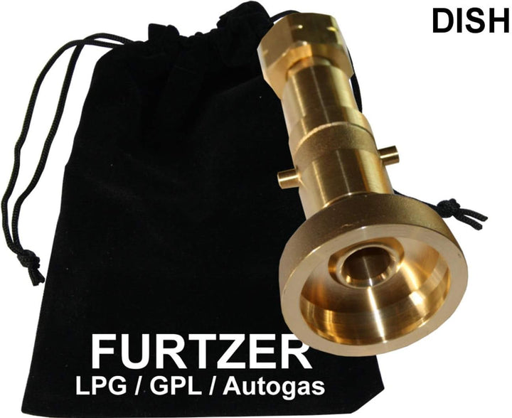 Furtzer LPG GPL Autogas Tankadapter Acme/Dish/EURONOZZLE/BAJONETT Gasflaschen Propangas lang Adapter