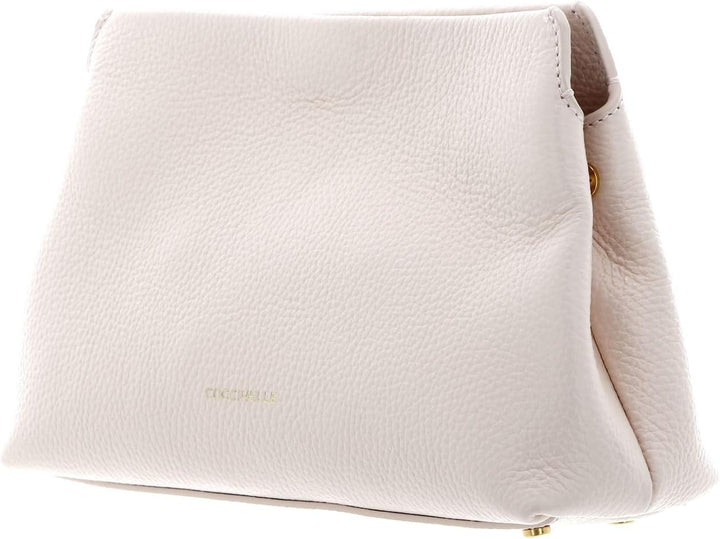Coccinelle Leder Umhängetasche Beat Clutch Handbag Grained Leather Creamy Pink, Creamy Pink