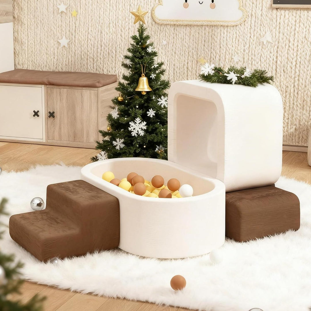 BanaSuper Kinder Softplay-Set, Schaumstoff Bausteine XXL für Kleinkinder, Baby Schaumstoff-Ballgrube