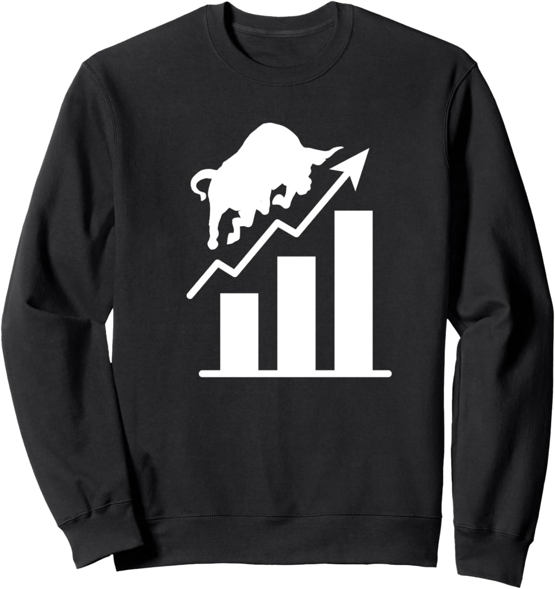 Stock Market Trading Charging Bull Day Trader Gift Idea Sweatshirt