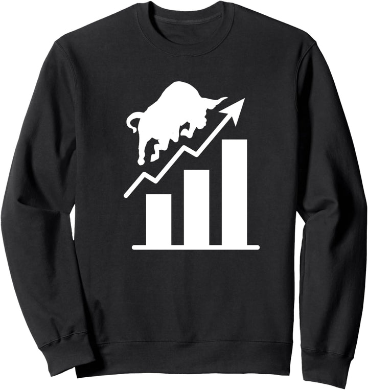 Stock Market Trading Charging Bull Day Trader Gift Idea Sweatshirt