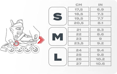 meteor® Inliner Rollen Inline Skates Mädchen und Jungen Inliner Kinder Inline Skates ABEC7 Rollen in