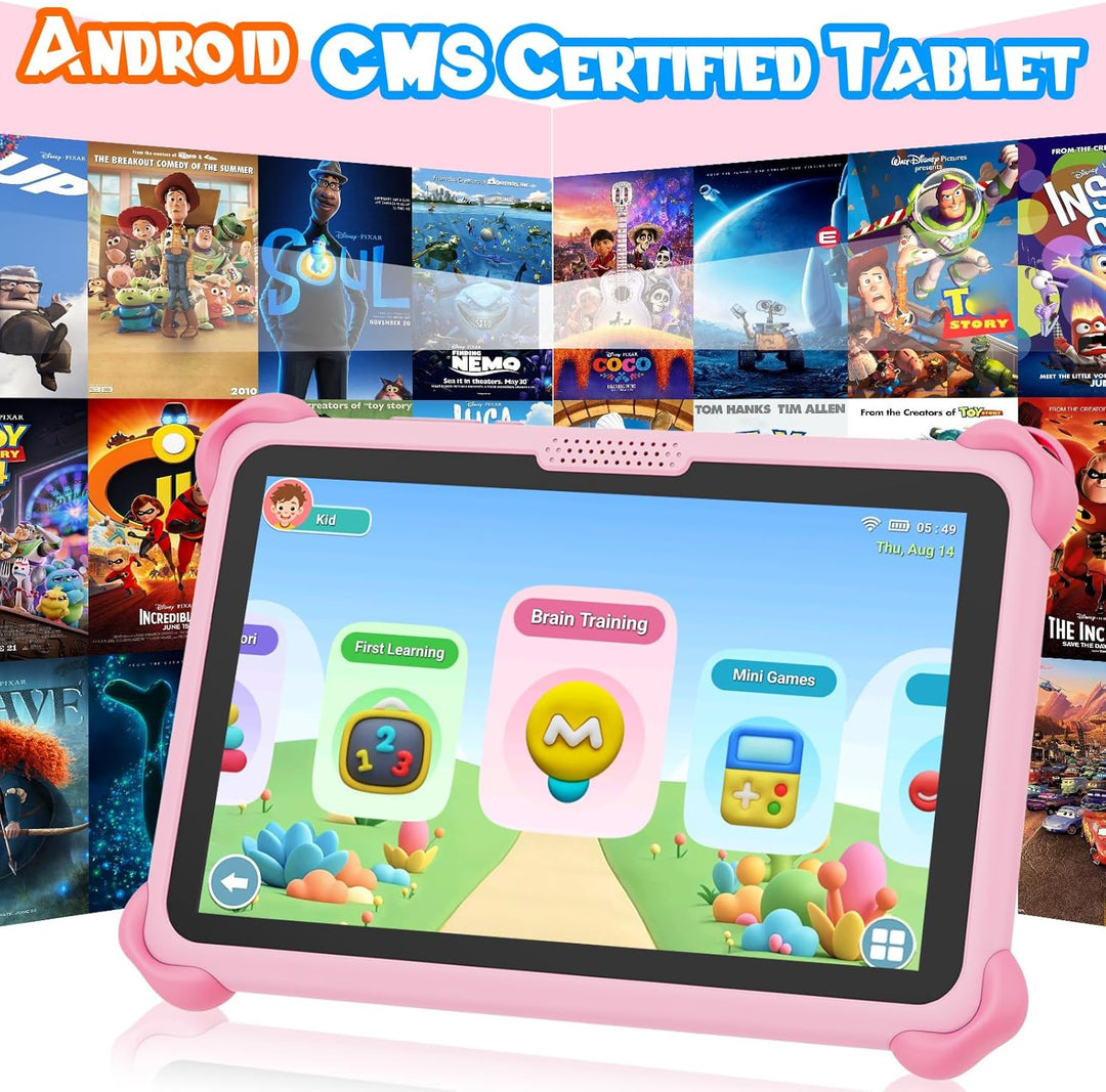 VESWWE Kinder Tablet 7 Zoll Android Tablet für Kinder 32GB ROM Kindertablet mit Schutzhülle WiFi6 Ki