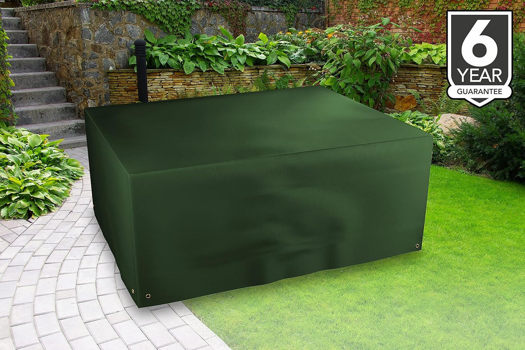 Bosmere's "COVER UP' 6 Sitz Rechteckig Tisch Abdeckhaube- Grün 67" x 37" x 28" Grün, 67" x 37" x 28"