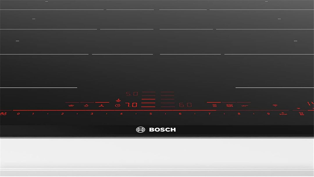 Bosch PXY875DW4E Serie 8 Smartes Induktionskochfeld (autark), 80 cm breit, FlexInduction freie Platz