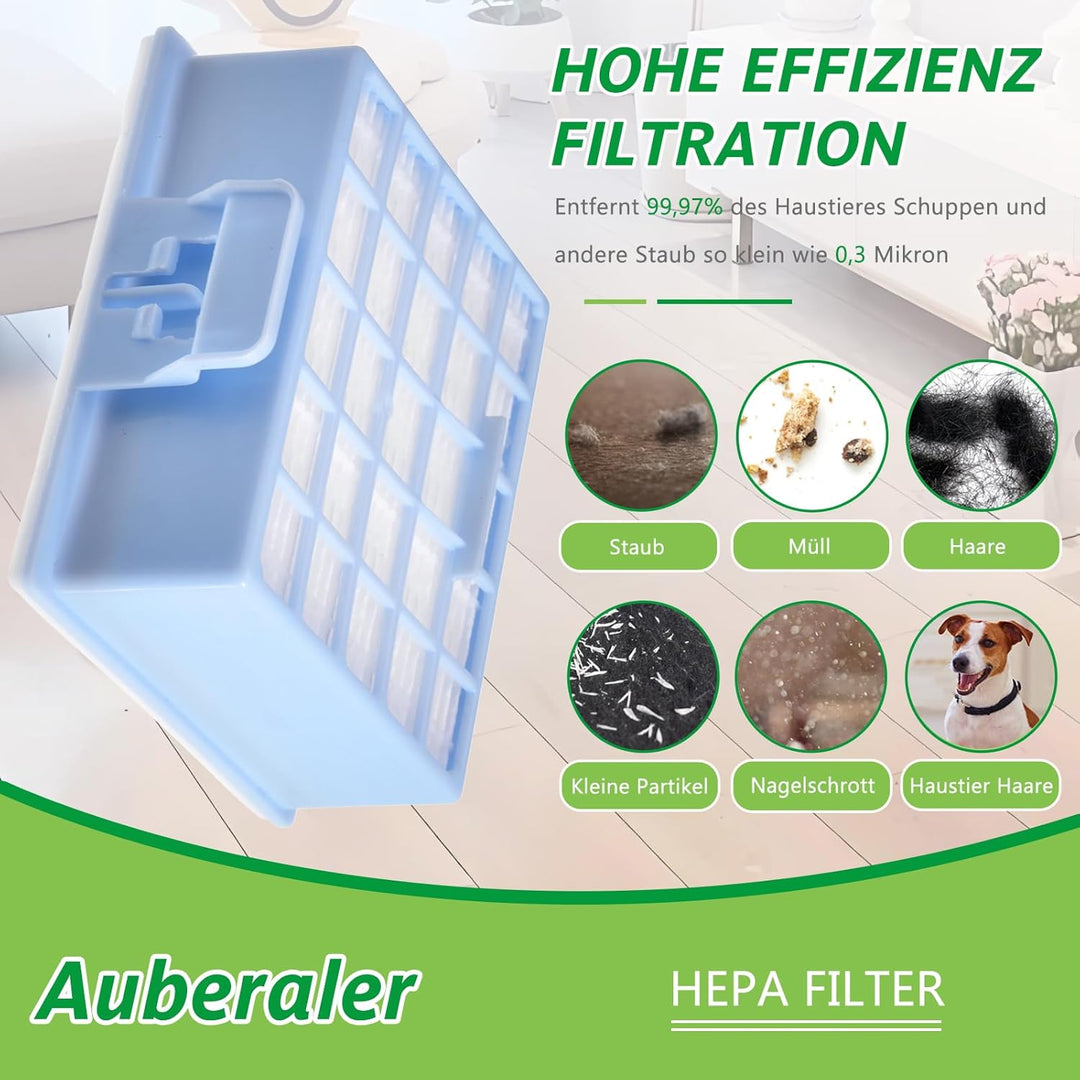 Ersetzt 3x HEPA Filter+3x Motorschutzfilter für Siemens VS06G VS06B VS06C VSZ3 (Z3.0) Serie VSZ31423
