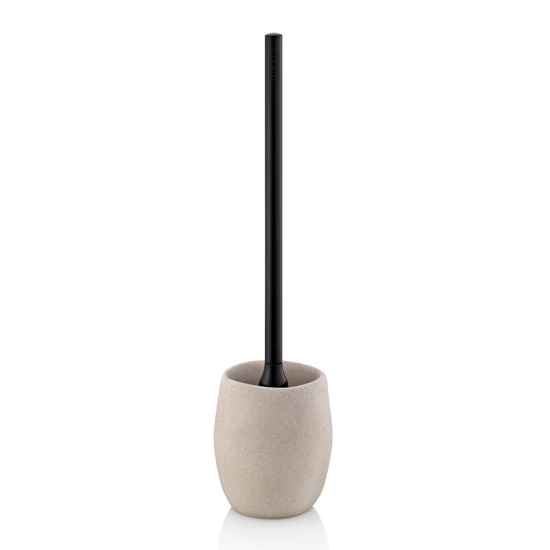 kela WC-Garnitur Roda, Ø 10,5 cm, Zement, beige, Kunststoffgriff, 23681 Beige WC-Garnitur, Beige WC-