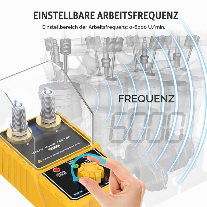 Auto-Zündkerze &amp; Zündwerkzeuge SPT101 Kfz-Zündkerze Zündkerze Doppellochdetektor Zündkerzentester An