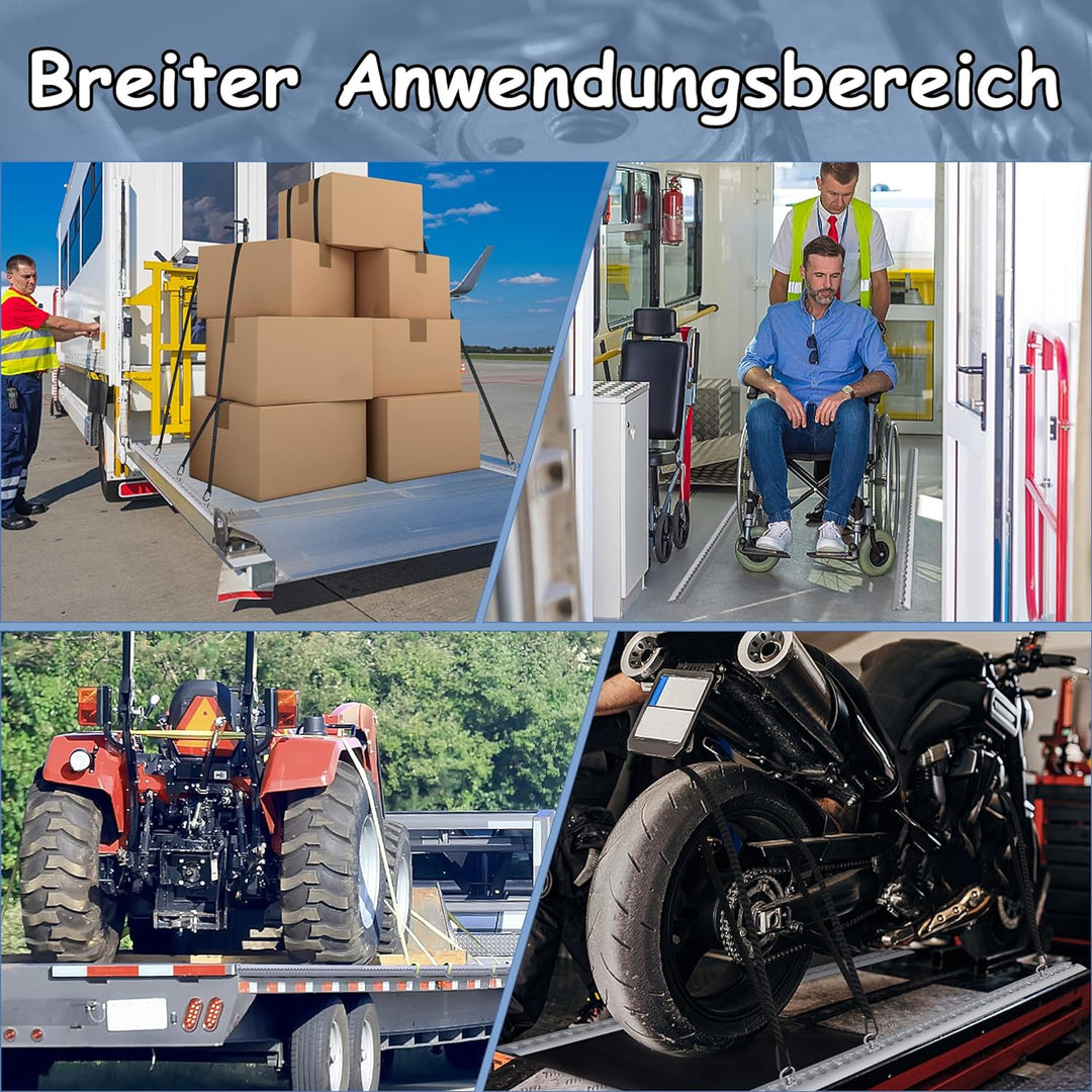 NAIZY 4 x 1m Airlineschiene Set Aluschiene mit 10 Zurrösen, Kederschiene Set inkl. M6 Bohrungen, Sch