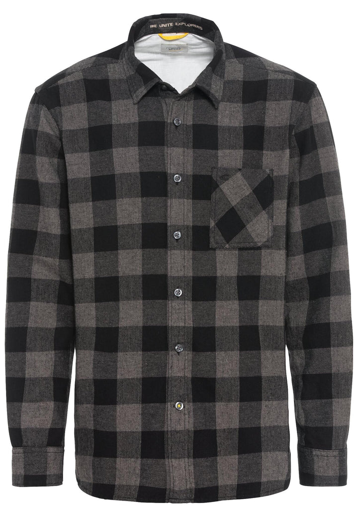 camel active Herren Hemd M Asphalt, M Asphalt