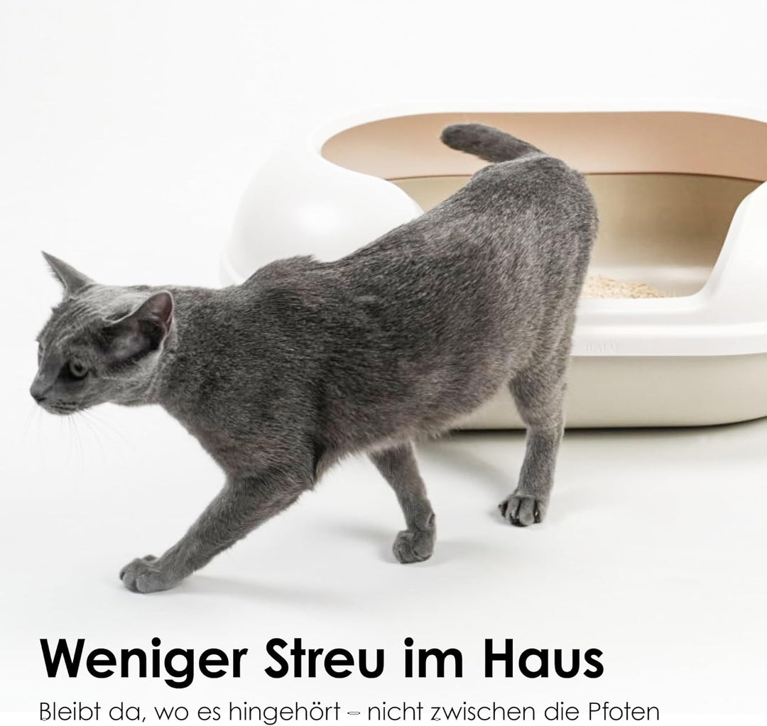 LucyBalu® TOFU Katzenstreu | Klumpendes Katzen Streu | Geruchsbindend und nachhaltig | 4er Set | 24