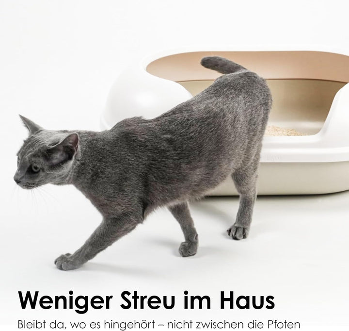 LucyBalu® TOFU Katzenstreu | Klumpendes Katzen Streu | Geruchsbindend und nachhaltig | 4er Set | 24