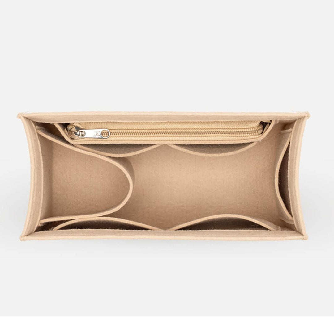 Lckaey Geldbörsen-Organizer-Einsatz für Bücher, Tragetasche, grosse Tasche, Organizer, 2008 beige-XL