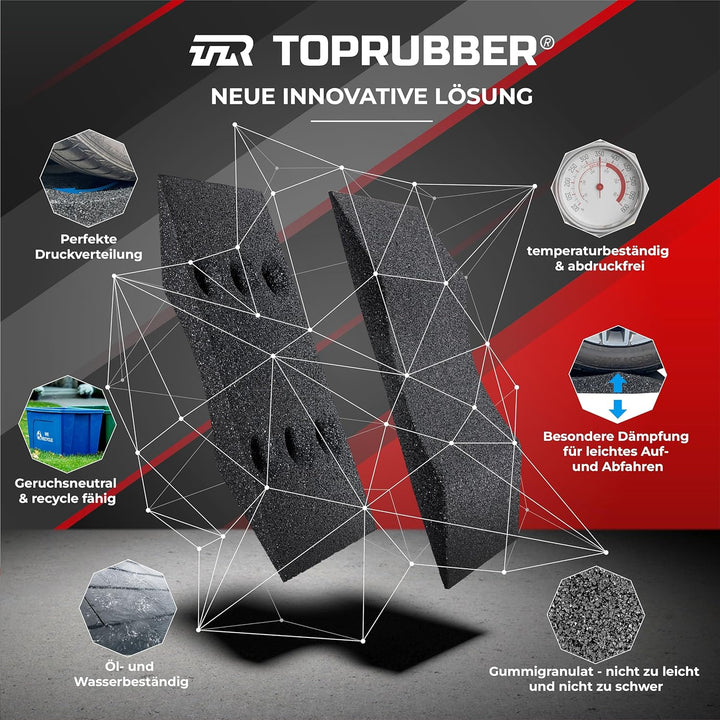TopRubber® 4X Reifenschuh 300er Set in schwarz Reifenschoner aus Gummigran