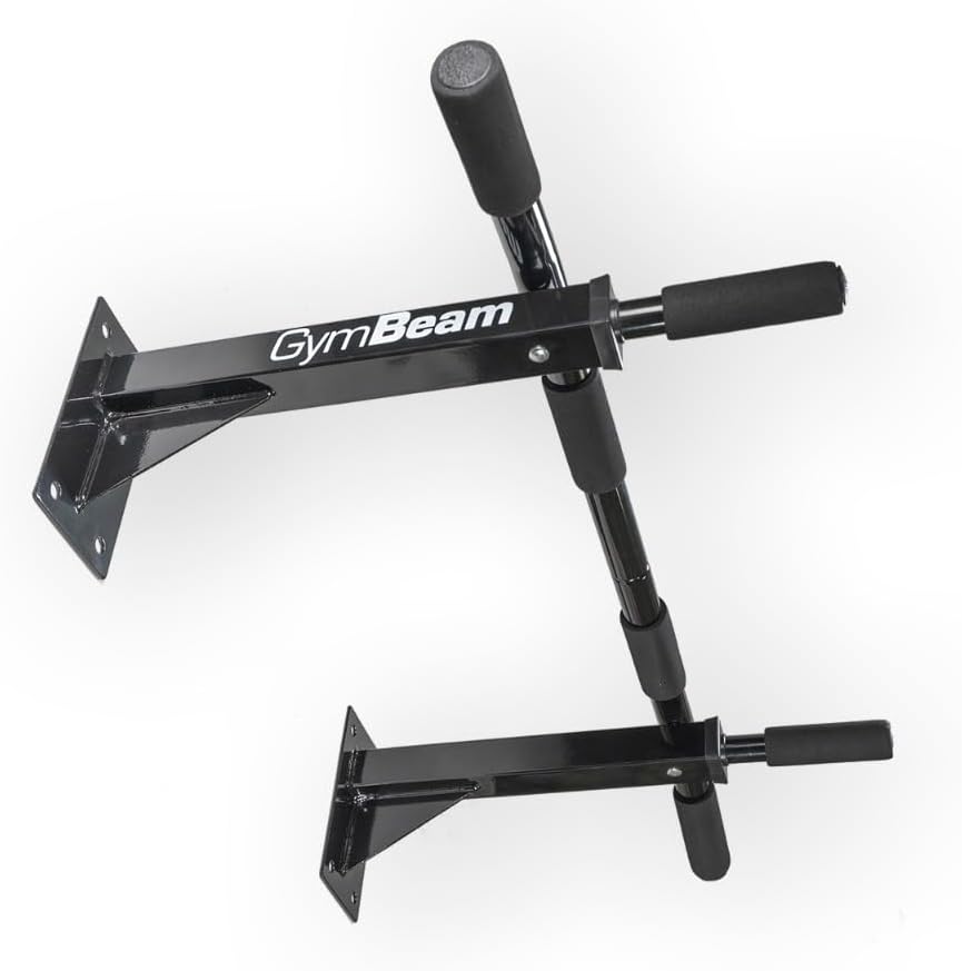 GymBeam Klimmzugstange mit Wandhalterung - Pull Up Bar für effektives Oberkörpertraining, aus starke