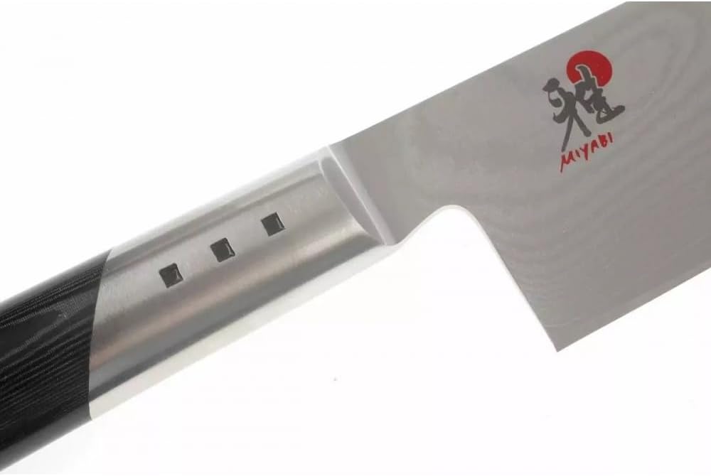 MIYABI 7000D Santokumesser, Klingenlänge: 18 cm, Grosses Klingenblatt, Rostfreier Spezialstahl/Micar