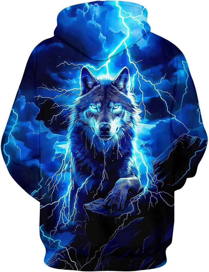 ALISISTER Unisex Hoodie Herren Damen 3D Druck Kapuzenpullover Langarm Hooded Pullover Sweatshirts mi