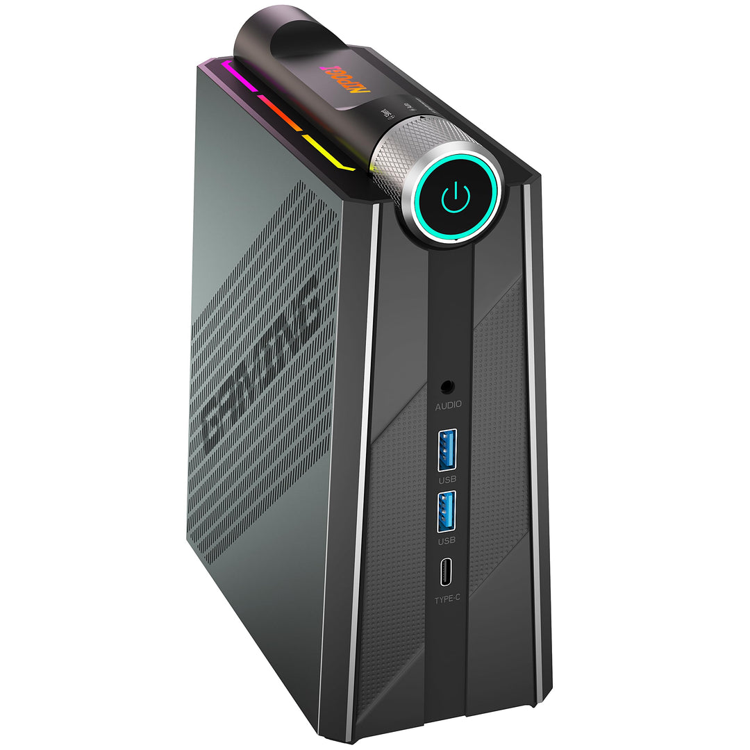 Mini PC RGB 3-Mode Customization, 1024GB(1TB) M.2 NVME SSD Micro PC AMD Ryzen7 7735HS (4.75GHz) 32GB
