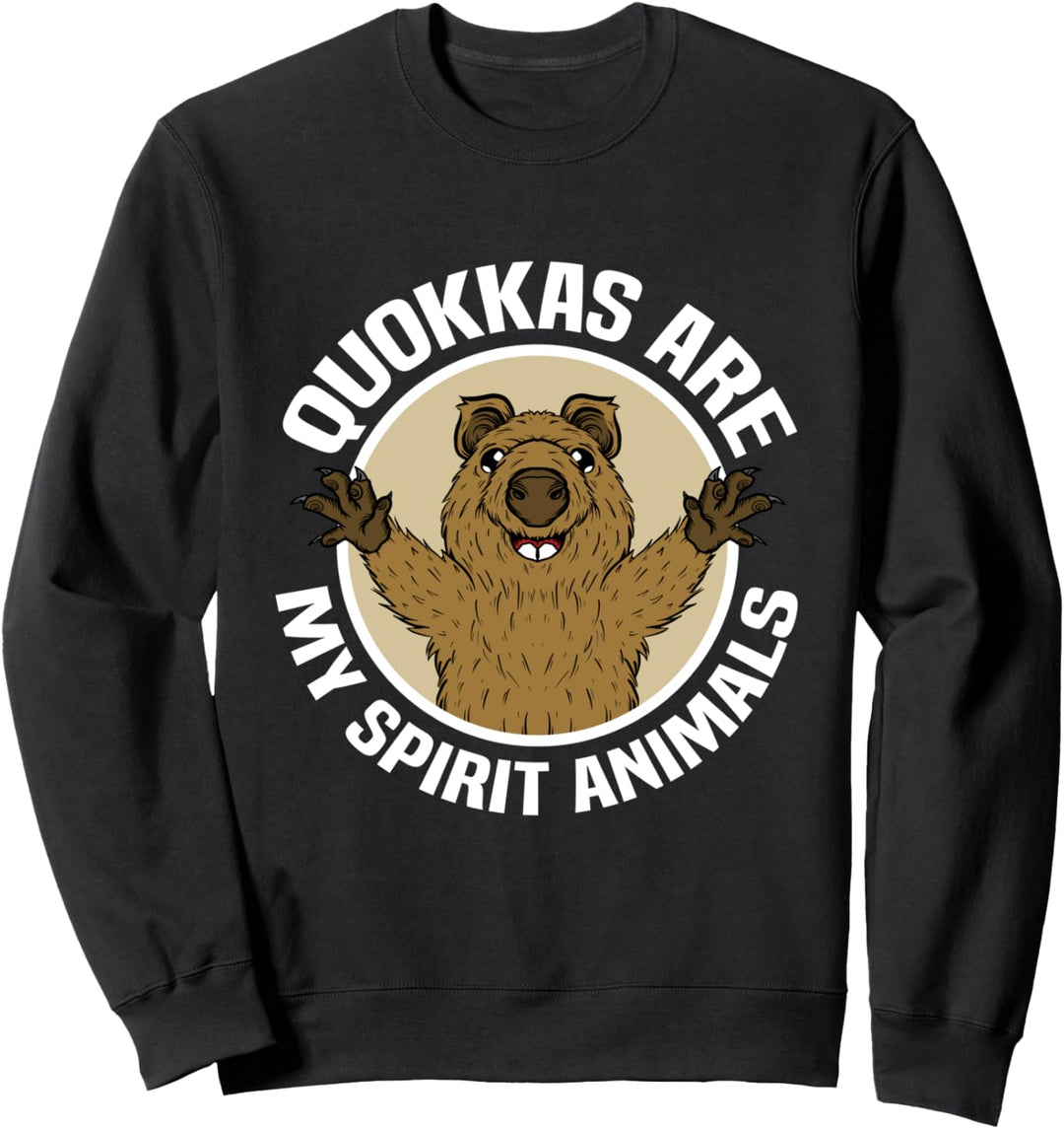 Quokkas Are My Spirit Animals Backpacker Australien Quokka Sweatshirt