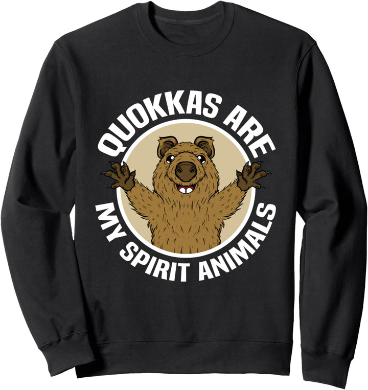 Quokkas Are My Spirit Animals Backpacker Australien Quokka Sweatshirt