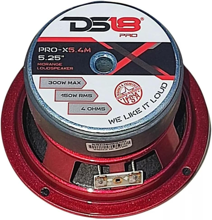 KIT-Set FÜR DS 18 PRO-X5.4M 1 Mitteltöner mit 13 cm, 130 mm und 5,25 Zoll Durchmesser, 150 Watt rms