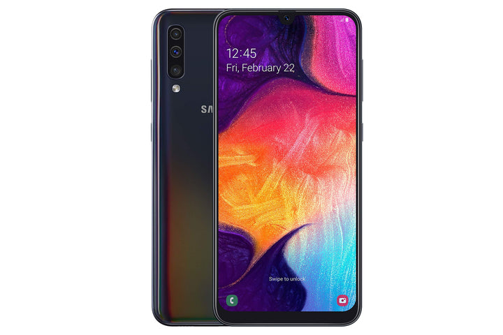 Samsung Galaxy A50 Smartphone (16.3cm (6.4 Zoll) 128GB interner Speicher, 4GB RAM, Schwarz) - Deutsc
