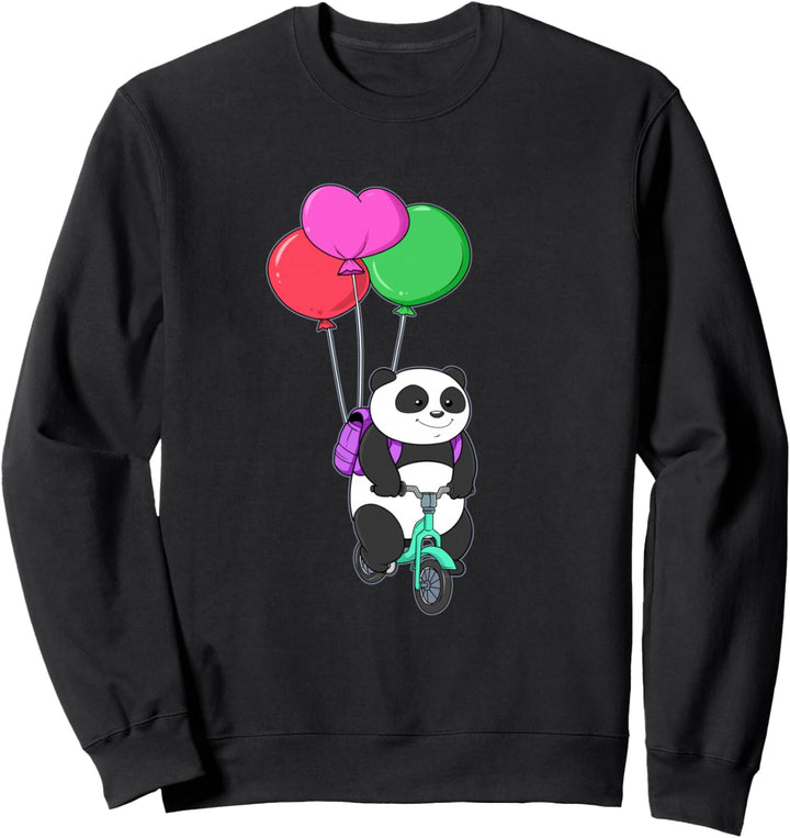 Radel Panda Bär Fahrrad Ballon Pedal Luftballon Radler Sweatshirt