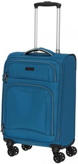D&N Travel Line 9204-4-Rollen-Kabinentrolley S 55 cm blau