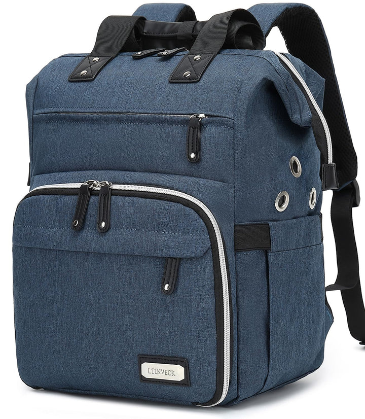 Stricktasche, Rucksack, Garnaufbewahrung, Organizer, Reise-Häkeltasche mit USB-Ladeanschluss, grosse