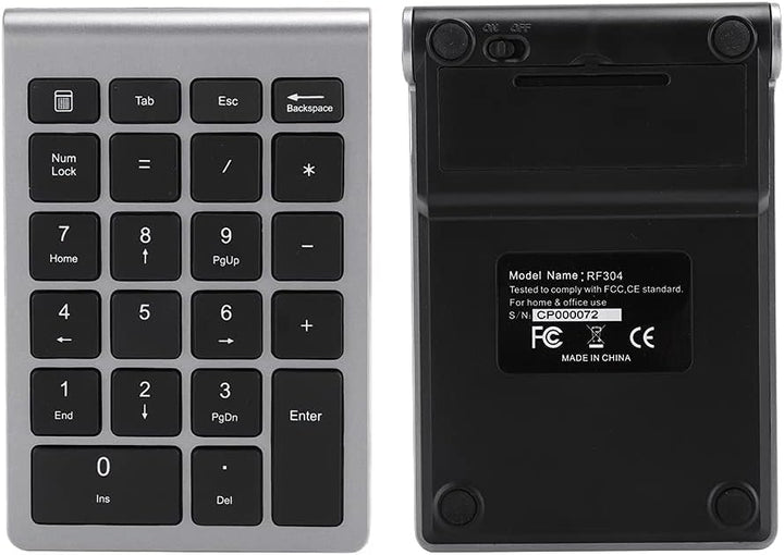 Goshyda Kabellose Nummernblöcke, 22 Tasten Tragbare USB 2.4G Bluetooth Nummerntastatur mit Empfänger
