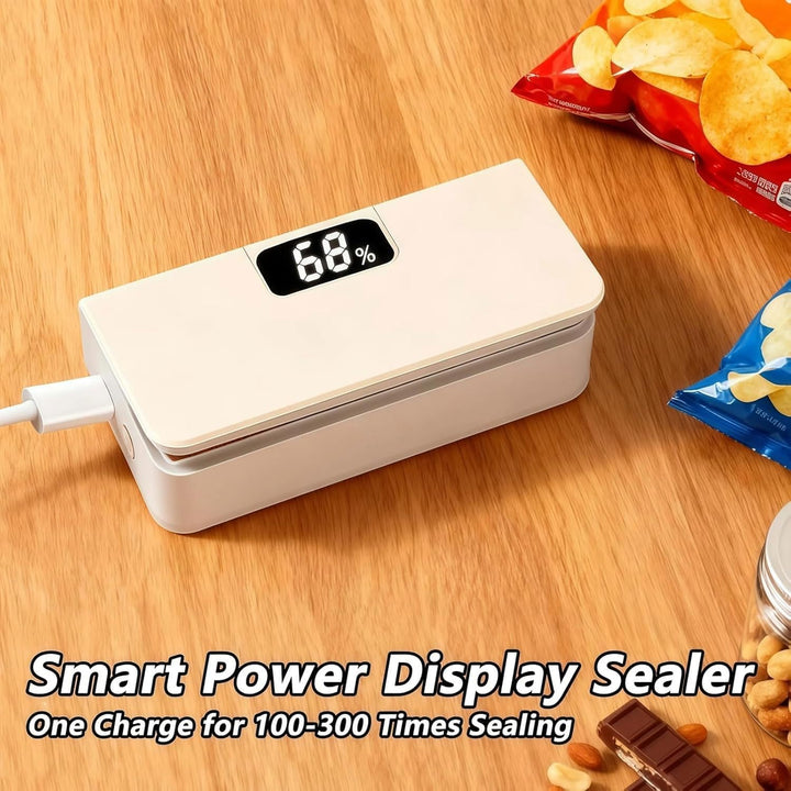 USB-C Rechargeable Mini Bag Sealer, Mini Folienschweissgerät 2 in 1, USB aufladbar Tütenverschweisse