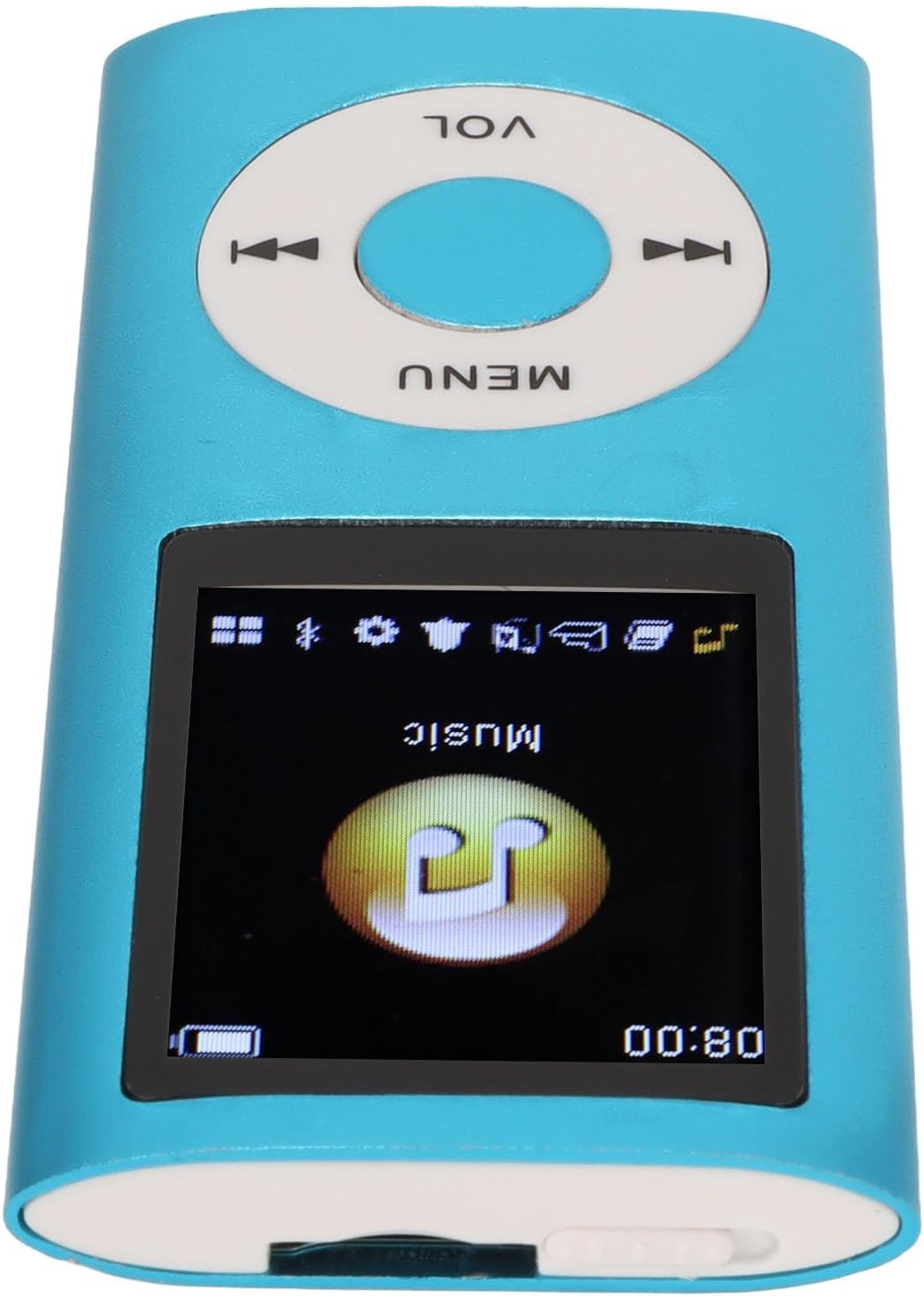 MP3-Player, Tragbarer Musik-Player mit 1,8-Zoll-LCD-Bildschirm, Verlustfreier HiFi-Sound, 200-mAh-Ak