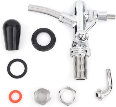 DEWIN Einstellbare Bier, Zapfhahn Draft Beer Keg Hahn Edelstahl G5/8 Adjustable Bier Hahn, Hahn Entw