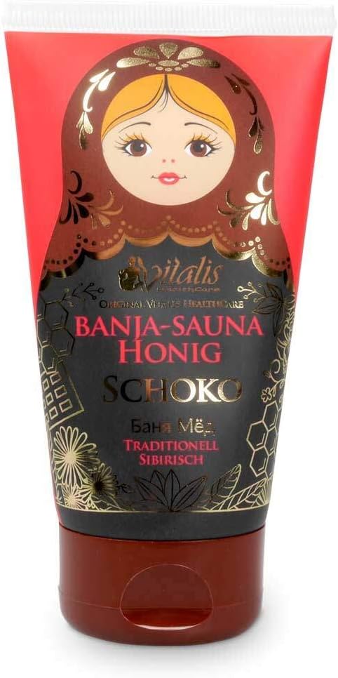 3er Set- Vitalis Banja Saunahonig-Creme 120 ml Tube/Saunahonig sibirische Fichte, Salbei und Schoko