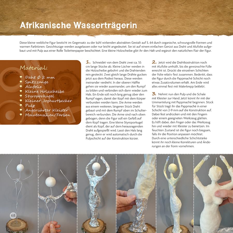 Fasziniert von Pappmaché.: Technik und figuratives Gestalten, Gebundenes Buch