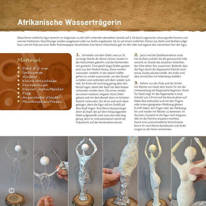 Fasziniert von Pappmaché.: Technik und figuratives Gestalten, Gebundenes Buch
