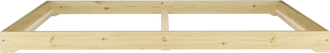 Erst-Holz Futonbett bodenbett extra niedriges Studentenbett 140x200 Fichte Tanne geölt V-60.47-14, A