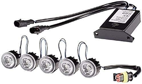 HELLA - LED-Tagfahrleuchtensatz - LEDayFlex - 12/24V - rund - Einbau - Lichtscheibenfarbe: glasklar